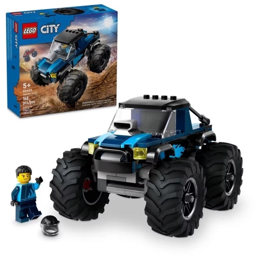 NWT LEGO City Blue Monster Truck Off-Road Toy, Mini Monster Truck 60402 - Picture 1 of 3